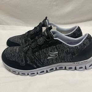 Skechers Men's Black and Gray Athletic Shoes